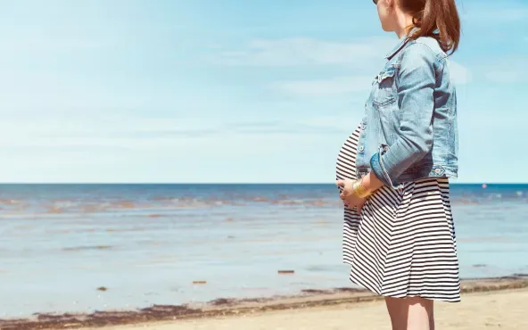 femme enceinte été
